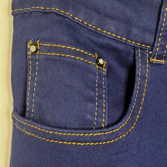 Hello Miss - Womens Stretchy Dark Blue Jeans, Size 31 - Picture 4 of 10